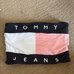 Tommy Jeans Black and Pink Tube Top